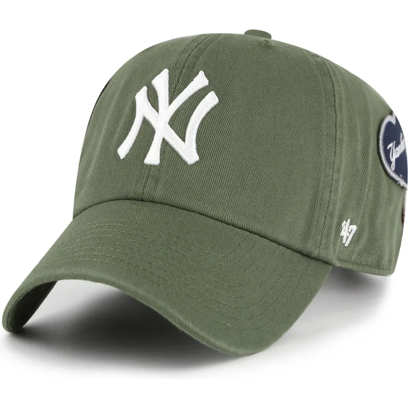 mutsid-kumer-roheline-reguleeritav-clean-up-badges-new-york-yankees-mlb-47-brand