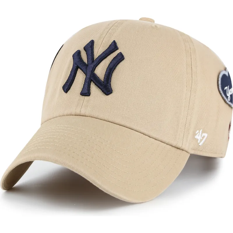 mutsid-kumer-khaki-reguleeritav-clean-up-badges-new-york-yankees-mlb-47-brand