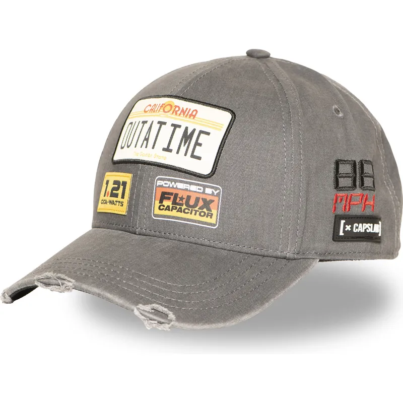 cap-kumer-gray-snapback-back-to-the-future-capslab cap-kumer-gray-snapback-back-to-the-future-capslab