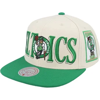 Mütsid lame roheline snapback Across The Board Boston Celtics NBA Mitchell & Ness