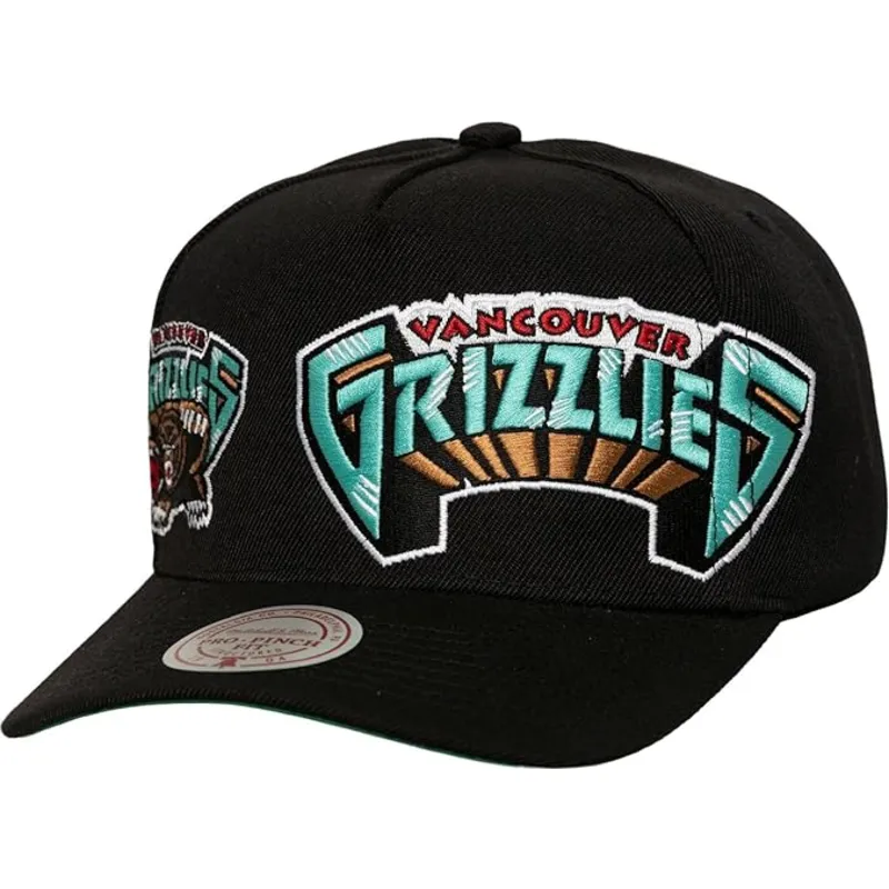cap-kumer-black-snapback-busted-pro-vancouver-grizzlies-nba-mitchell-ness