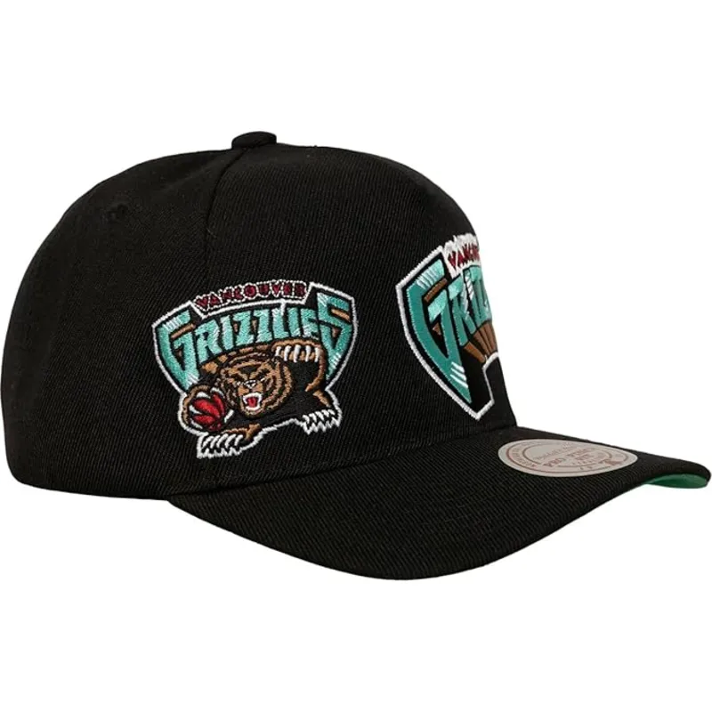 cap-kumer-black-snapback-busted-pro-vancouver-grizzlies-nba-mitchell-ness