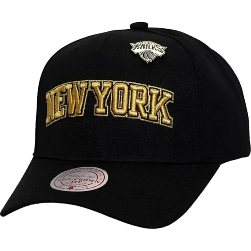 mutsid-kumer-must-snapback-pinned-gold-pro-new-york-knicks-nba-mitchell-ness mutsid-kumer-must-snapback-pinned-gold-pro-new-york-knicks-nba-mitchell-ness