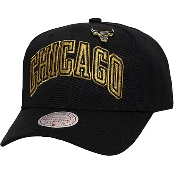 Cap kumer black snapback Pinned Gold Pro Chicago Bulls NBA Mitchell & Ness
