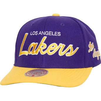 Mütsid kumer violetne snapback Team Script 2.0 Pro Los Angeles Lakers NBA Mitchell & Ness
