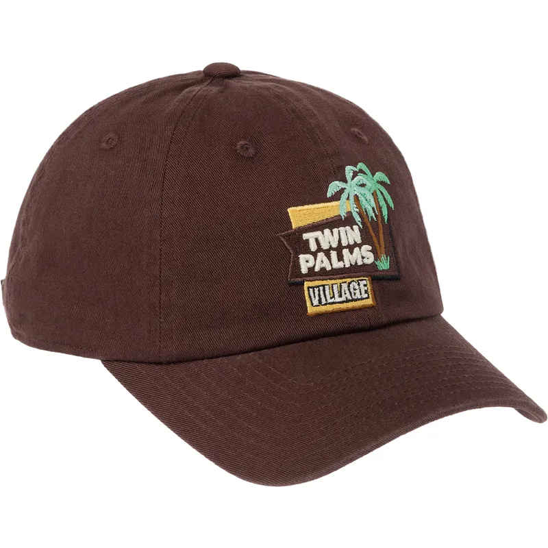 mutsid-kumer-pruun-reguleeritav-rihm-twin-palms-village-ballpark-american-needle