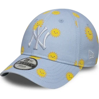 Mütsid kumer sinine reguleeritav lastele 9FORTY Summer All Over Print New York Yankees MLB New Era