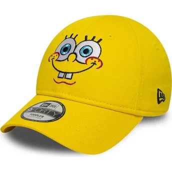 Mütsid kumer kollane reguleeritav rihm lastele 9FORTY Face SpongeBob New Era