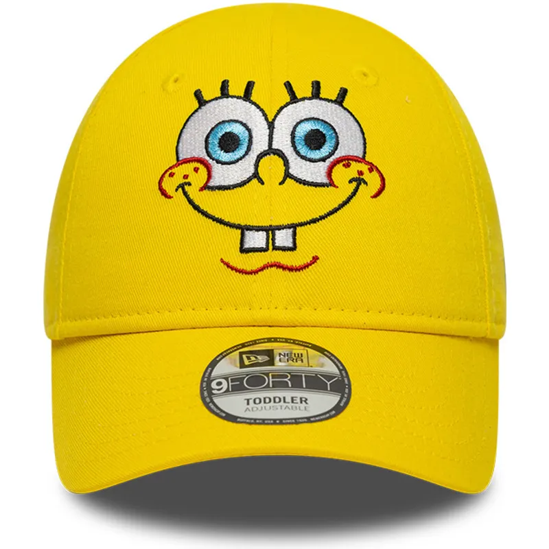 mutsid-kumer-kollane-reguleeritav-lastele-9forty-face-spongebob-new-era