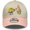 mutsid-kumer-mitmevarviline-snapback-lastele-9forty-spongebob-ja-patrick-taht-new-era