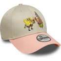 mutsid-kumer-mitmevarviline-snapback-lastele-9forty-spongebob-ja-patrick-taht-new-era