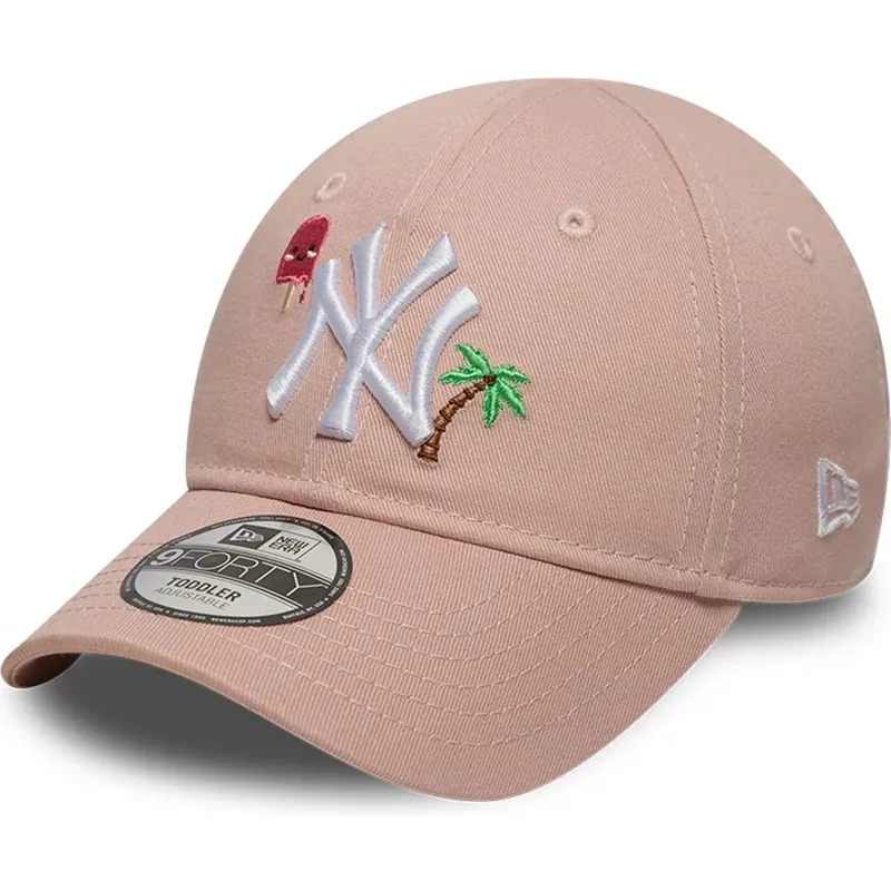 mutsid-kumer-roosa-reguleeritav-lastele-9forty-summer-icon-new-york-yankees-mlb-new-era