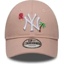 mutsid-kumer-roosa-reguleeritav-lastele-9forty-summer-icon-new-york-yankees-mlb-new-era