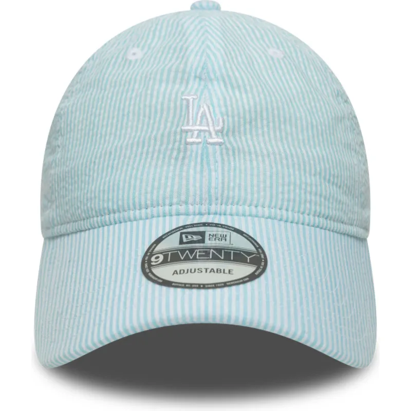 cap-kumer-blue-adjustable-strap-9twenty-seersucker-los-angeles-dodgers-mlb-new-era cap-kumer-blue-adjustable-strap-9twenty-seersucker-los-angeles-dodgers-mlb-new-era