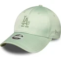 cap-kumer-green-adjustable-strap-9forty-bow-back-satin-los-angeles-dodgers-mlb-new-era