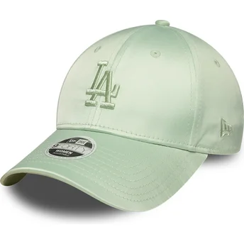 Cap kumer green adjustable strap 9FORTY Bow Back Satin Los Angeles Dodgers MLB New Era