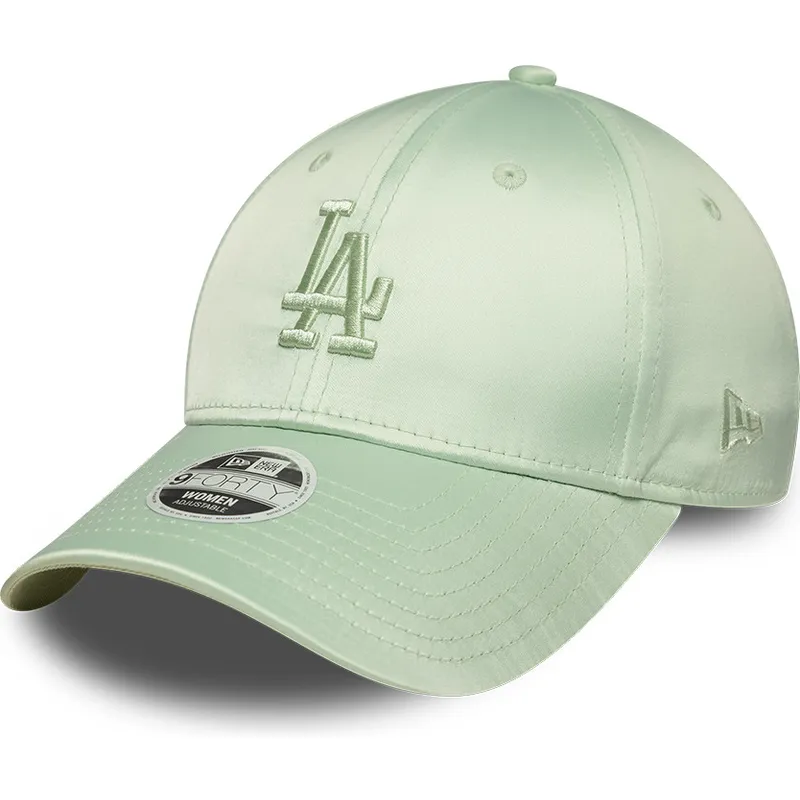 cap-kumer-green-adjustable-strap-9forty-bow-back-satin-los-angeles-dodgers-mlb-new-era