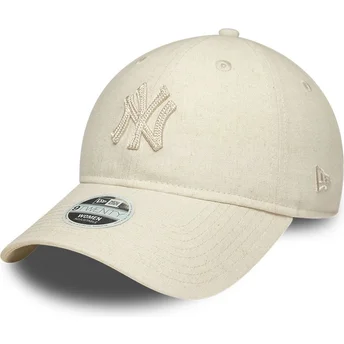 Mütsid kumer beež reguleeritav 9TWENTY Midi Linen New York Yankees MLB New Era