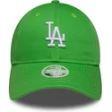 new-era-curved-brim-women-9twenty-league-essential-midi-los-angeles-dodgers-mlb-green-adjustable-cap
