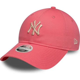 Mütsid kumer roosa reguleeritav 9TWENTY League Essential Midi New York Yankees MLB New Era
