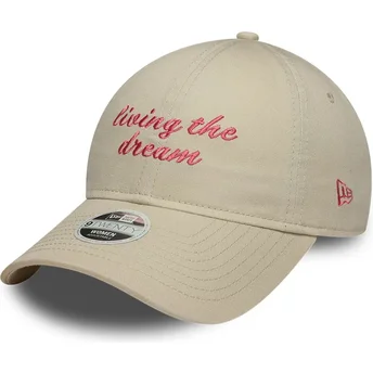 Mütsid kumer beež reguleeritav 9TWENTY Living The Dream Slogan New Era