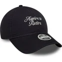 new-era-curved-brim-women-9twenty-aspire-to-retire-slogan-navy-blue-adjustable-cap