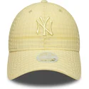 mutsid-kumer-kollane-reguleeritav-rihm-9twenty-seersucker-new-york-yankees-mlb-new-era