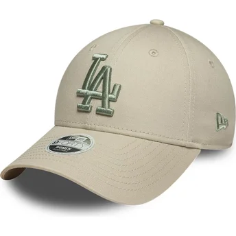Cap kumer beige adjustable strap 9FORTY League Essential Los Angeles Dodgers MLB New Era