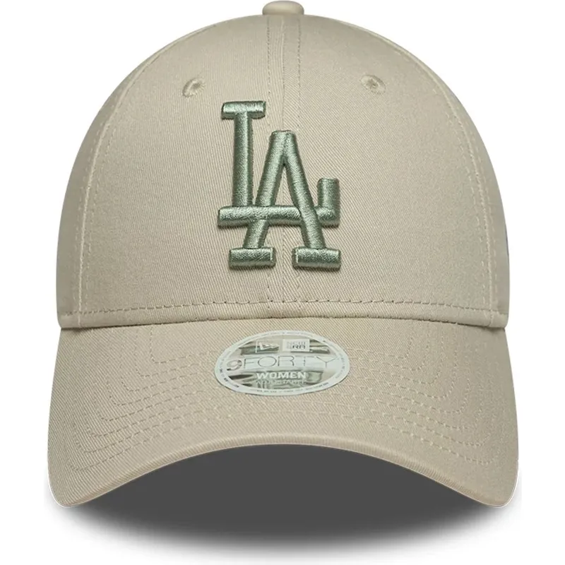 cap-kumer-beige-adjustable-strap-9forty-league-essential-los-angeles-dodgers-mlb-new-era