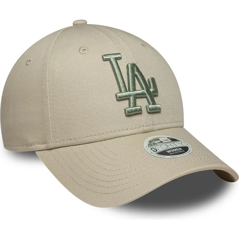 cap-kumer-beige-adjustable-strap-9forty-league-essential-los-angeles-dodgers-mlb-new-era