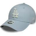 new-era-curved-brim-women-9forty-floral-icon-los-angeles-dodgers-mlb-blue-adjustable-cap