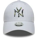 mutsid-kumer-valge-reguleeritav-9forty-floral-infill-new-york-yankees-mlb-new-era