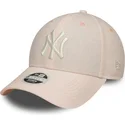 mutsid-kumer-roosa-reguleeritav-9forty-linen-new-york-yankees-mlb-new-era