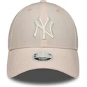 mutsid-kumer-roosa-reguleeritav-9forty-linen-new-york-yankees-mlb-new-era