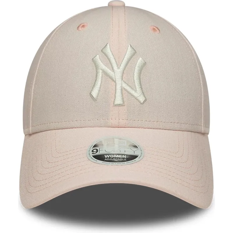 mutsid-kumer-roosa-reguleeritav-9forty-linen-new-york-yankees-mlb-new-era