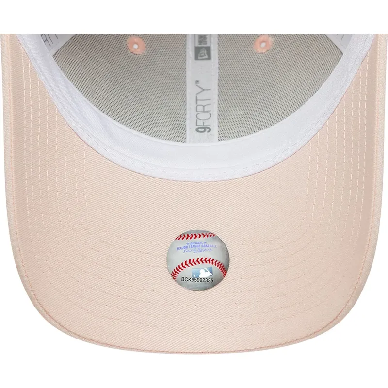 mutsid-kumer-roosa-reguleeritav-9forty-linen-new-york-yankees-mlb-new-era