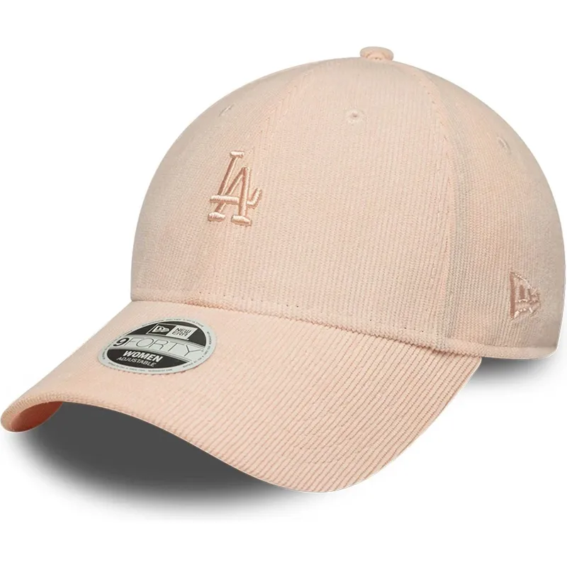 cap-kumer-pink-adjustable-strap-9forty-mini-cord-los-angeles-dodgers-mlb-new-era