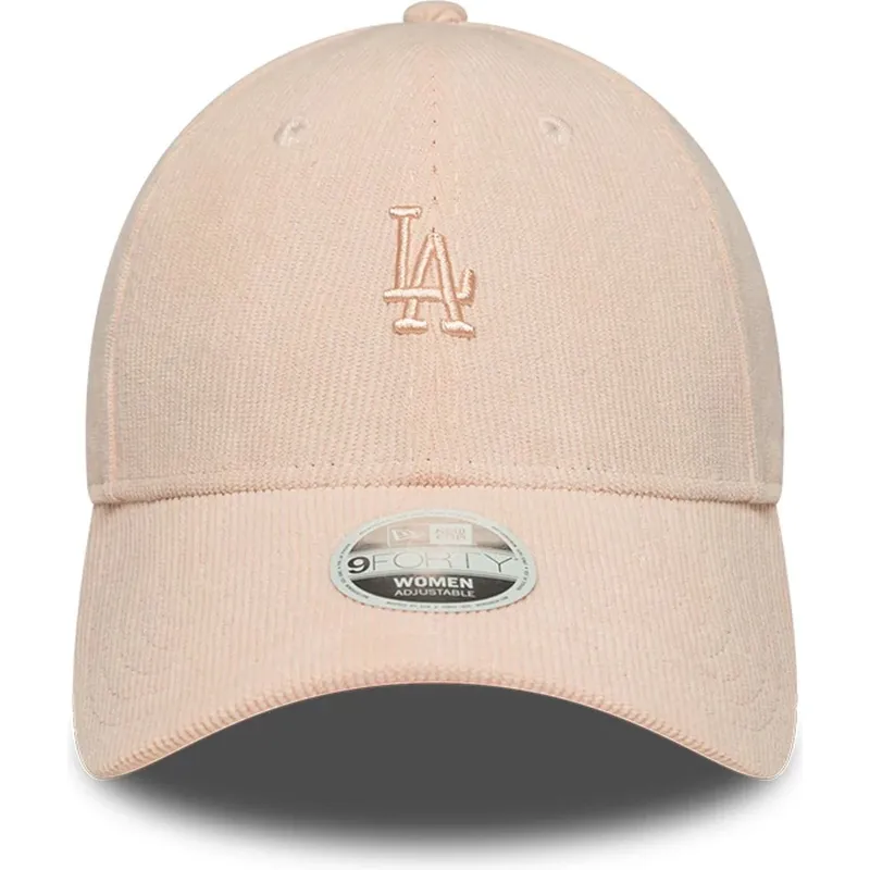 cap-kumer-pink-adjustable-strap-9forty-mini-cord-los-angeles-dodgers-mlb-new-era