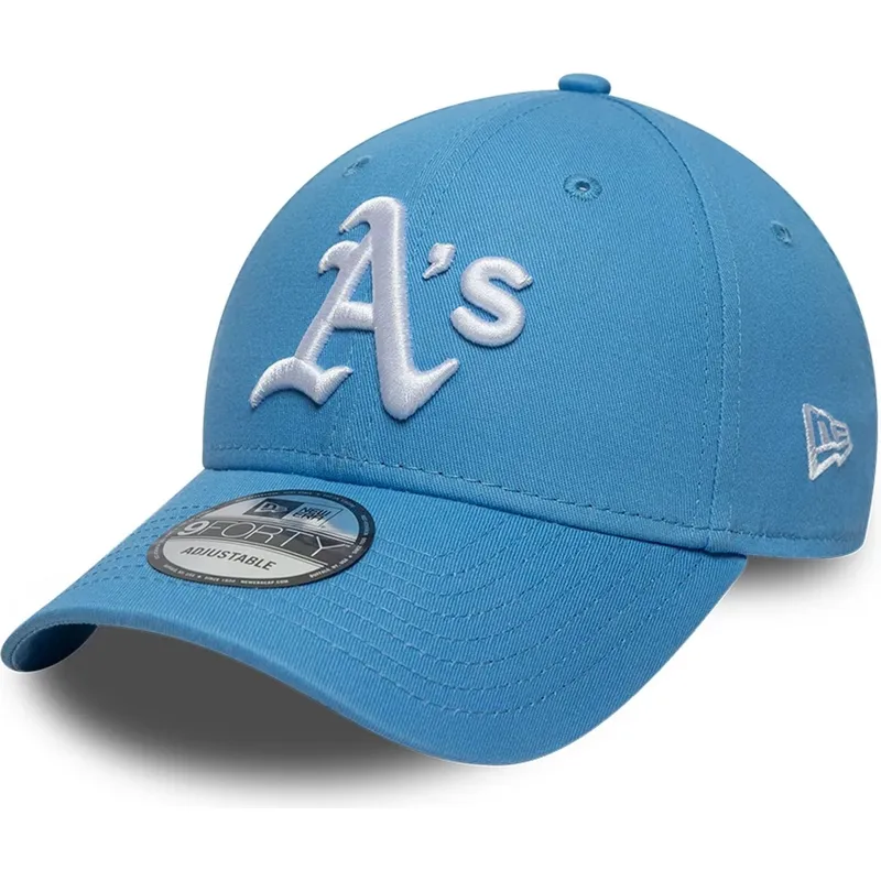 cap-kumer-blue-adjustable-strap-claro-9forty-league-essential-oakland-athletics-mlb-new-era cap-kumer-blue-adjustable-strap-claro-9forty-league-essential-oakland-athletics-mlb-new-era