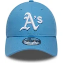 cap-kumer-blue-adjustable-strap-claro-9forty-league-essential-oakland-athletics-mlb-new-era