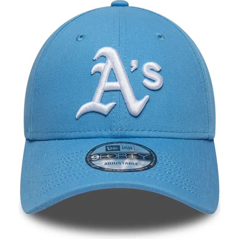 cap-kumer-blue-adjustable-strap-claro-9forty-league-essential-oakland-athletics-mlb-new-era cap-kumer-blue-adjustable-strap-claro-9forty-league-essential-oakland-athletics-mlb-new-era