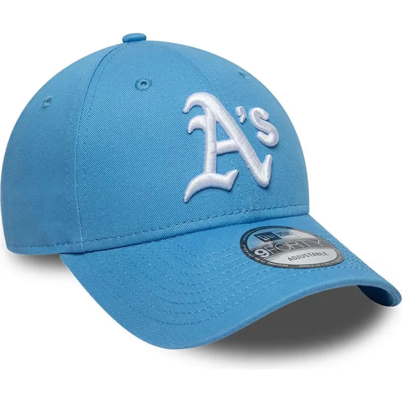 cap-kumer-blue-adjustable-strap-claro-9forty-league-essential-oakland-athletics-mlb-new-era cap-kumer-blue-adjustable-strap-claro-9forty-league-essential-oakland-athletics-mlb-new-era