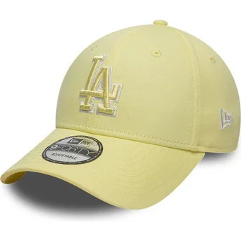 Cap kumer yellow adjustable strap 9FORTY Team Outline Los Angeles Dodgers MLB New Era
