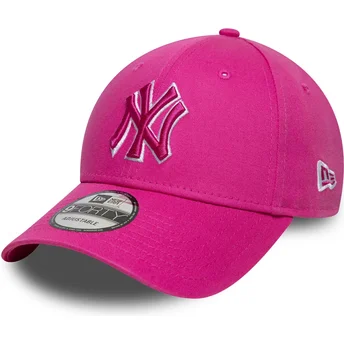 Cap kumer pink adjustable strap 9FORTY Team Outline New York Yankees MLB New Era