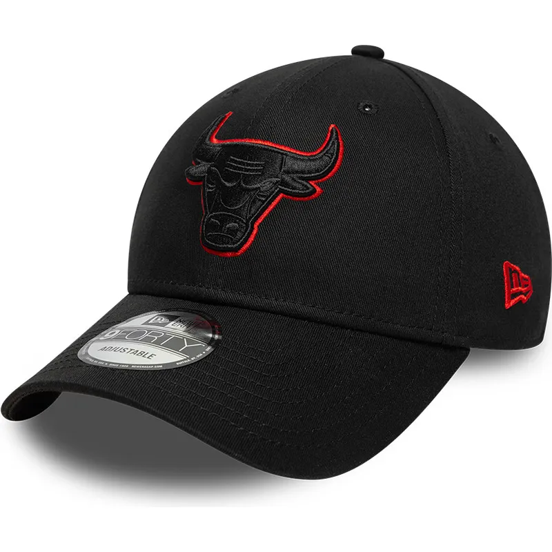 mutsid-kumer-must-reguleeritav-9forty-team-outline-chicago-bulls-nba-new-era