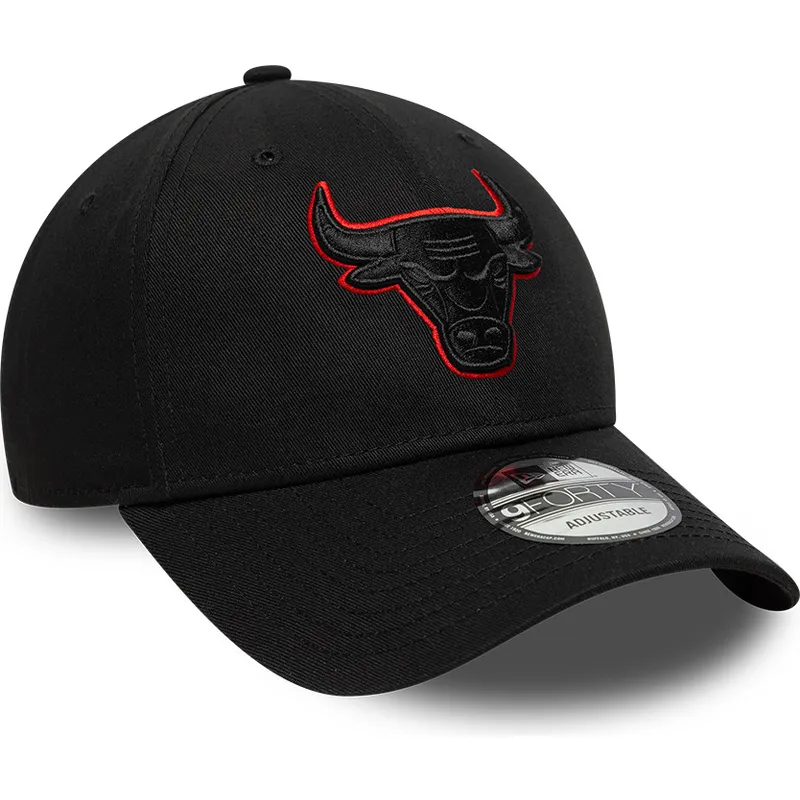 mutsid-kumer-must-reguleeritav-9forty-team-outline-chicago-bulls-nba-new-era