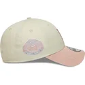 cap-kumer-beige-adjustable-strap-rosa-rosa-9forty-world-series-patch-los-angeles-dodgers-mlb-new-era