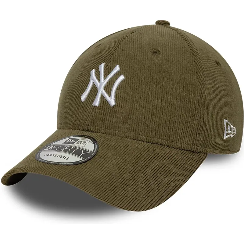 new-era-curved-brim-9forty-soft-cord-new-york-yankees-mlb-green-adjustable-cap