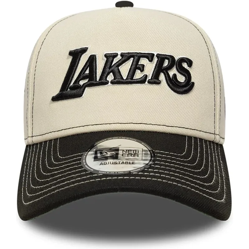 new-era-curved-brim-e-frame-city-icon-los-angeles-lakers-nba-beige-and-black-snapback-cap