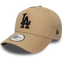 cap-kumer-brown-snapback-negro-e-frame-league-essential-los-angeles-dodgers-mlb-new-era